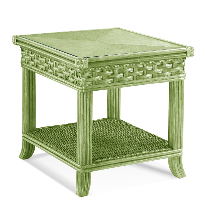 Braxton Culler Somerset Glass Top End Table with Storage Wayfair